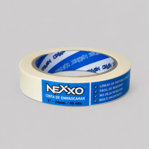 Pack 5 Cintas de Enmascarar NEXXO 24 mm x 40 m – Masking Tape Multiuso para Pintura