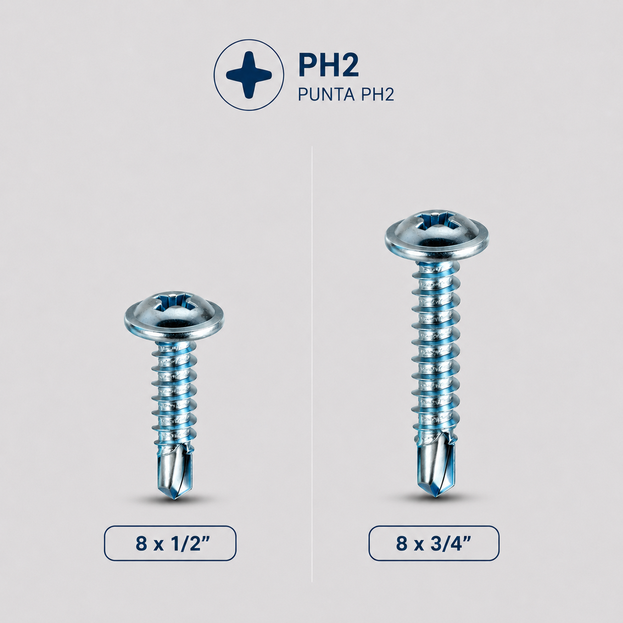 Tornillo Cabeza Lenteja Punta Autoperforante